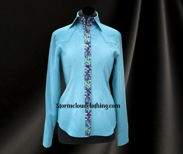 Aqua SUNSATION with Wild Purple Paisley