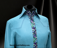 Aqua SUNSATION with Wild Purple Paisley