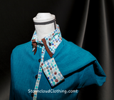 SUNSATION Teal with Dots Double Collar